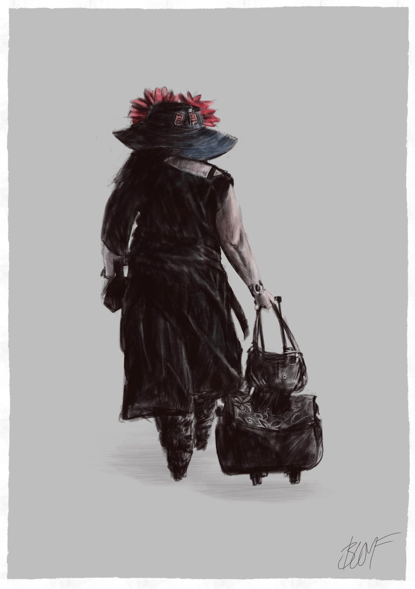 Lady with Luggage