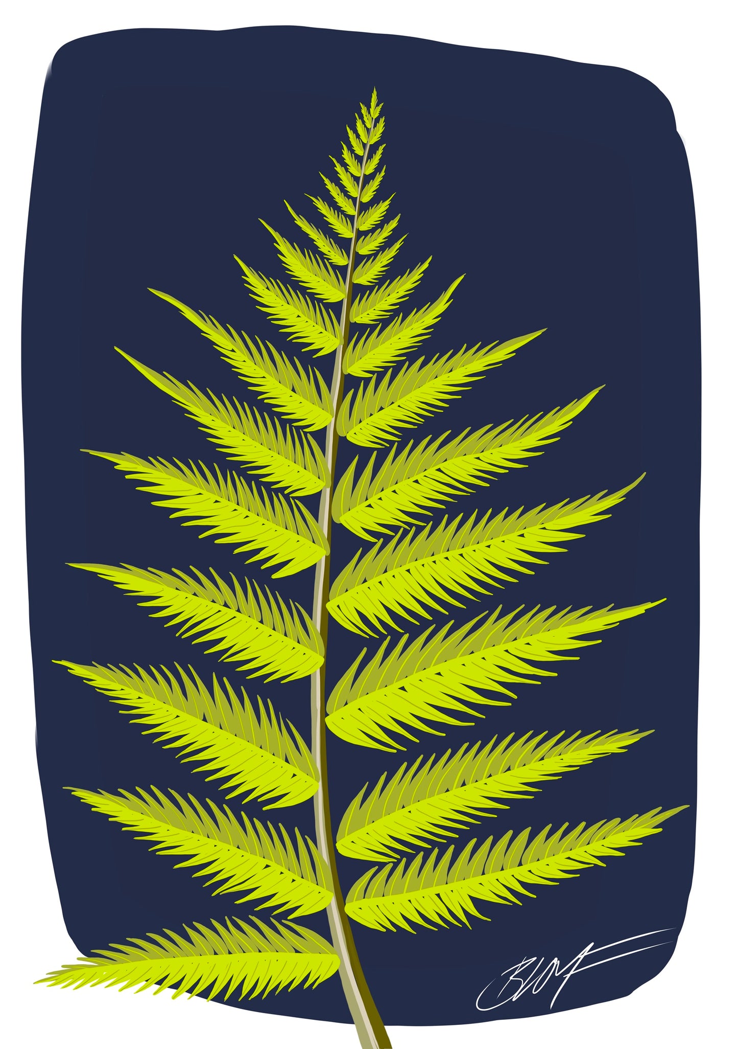 Fern Midnight Blue